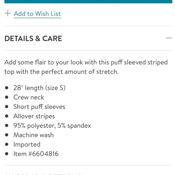 87. BCBGeneration Puffed Sleeve Striped Top - Picture 12 of 13